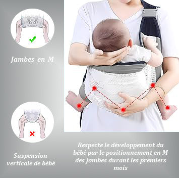 Porte-bébé ergonomique multi-âge